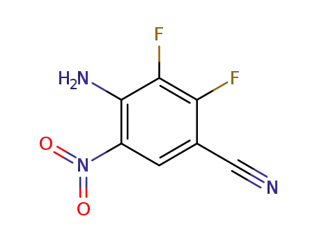 Molecular Structure of 917980-12-2 (4-aMino-2,3-difluoro-5-nitrobenzonitrile)