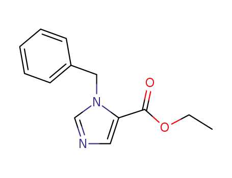 Molecular Structure of 76075-21-3 (ethyl 1-benzyl-1H-imidazole-5-carboxylic acid)