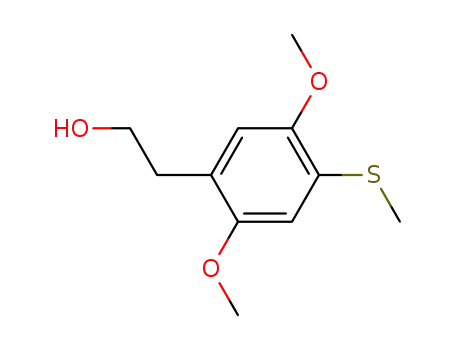 Molecular Structure of 894803-67-9 (2,5-dimethoxy-4-methylthio-phenylethanol)
