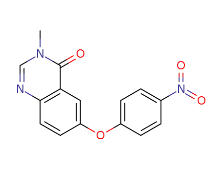 Molecular Structure of 953414-08-9 (3-methyl-6-(4-nitrophenoxy)quinazolin-4(3H)-one)
