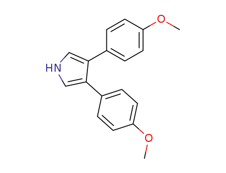 Molecular Structure of 2048-10-4 (1H-Pyrrole, 3,4-bis(4-methoxyphenyl)-)