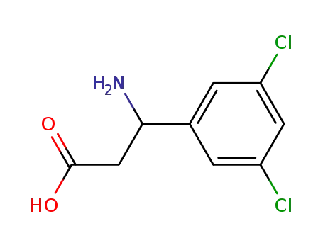 Molecular Structure of 188812-95-5 (3-AMINO-3-(3,5-DICHLORO-PHENYL)-PROPIONIC ACID)