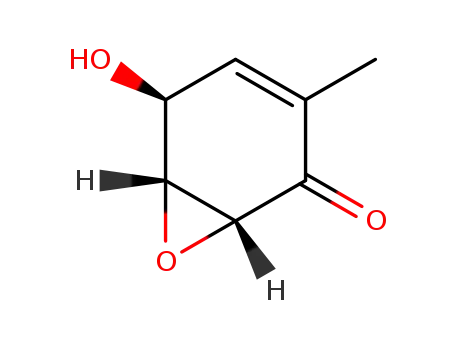 7-Oxabicyclo(4.1.0)hept-3-en-2-one, 5-hydroxy-3-methyl-, (1R,5S,6R)-