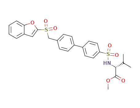D-2-[4'-(benzofuran-2-sulfonylmethyl)biphenyl-4-sulfonylamino]-3-methylbutyric acid methyl ester