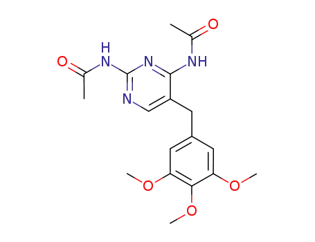 Molecular Structure of 500900-39-0 ((N,N'-(5-(3,4,5-trimethoxybenzyl)pyrimidine-2,4-diyl)diacetamide))