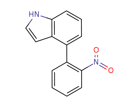 Molecular Structure of 845866-98-0 (1H-Indole, 4-(2-nitrophenyl)-)