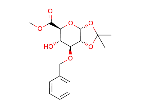 Molecular Structure of 444118-41-6 (methyl 3-O-benzyl-1,2-O-isopropylidene-α-D-glucopyranosiduronate)