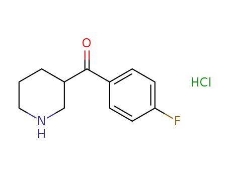 Molecular Structure of 118412-66-1 (3-(4-FLUOROBENZOYL)PIPERIDINE HYDROCHLORIDE)