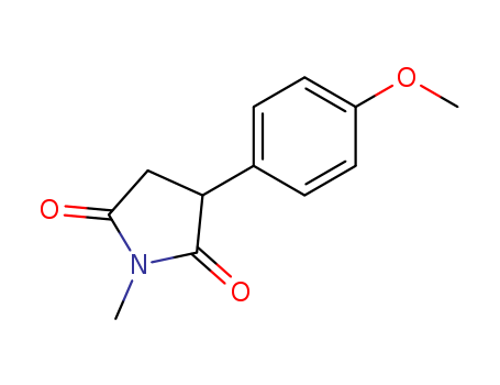 2,5-Pyrrolidinedione, 3-(4-methoxyphenyl)-1-methyl-