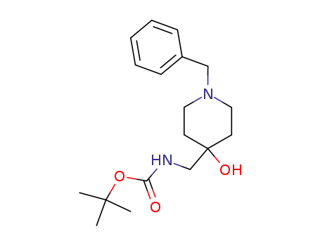 tert-butyl (1-benzyl-4-hydroxypiperidin-4-yl)methylcarbamate