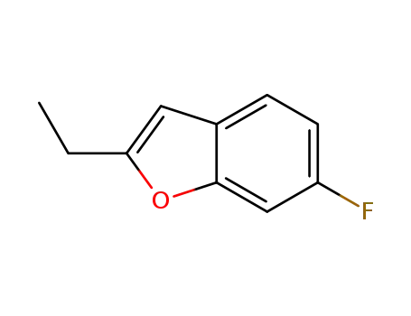 Molecular Structure of 158837-81-1 (Benzofuran,  2-ethyl-6-fluoro-)