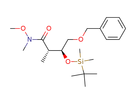 <2S,3S>-3-<<<(1,1-dimethylethyl)dimethylsilyl>oxy>-N-methoxy>-N,2-dimethyl-4-phenylmethoxybutanamide