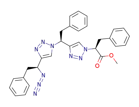 (S)-2-(4-{(S)-1-[4-((S)-1-Azido-2-phenyl-ethyl)-[1,2,3]triazol-1-yl]-2-phenyl-ethyl}-[1,2,3]triazol-1-yl)-3-phenyl-propionic acid methyl ester
