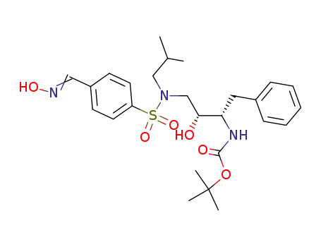 ((1S,2R)-1-benzyl-2-hydroxy-3-{[4-(hydroxyiminomethyl)benzenesulfonyl](isobutyl)amino}propyl)carbamic acid tert-butyl ester