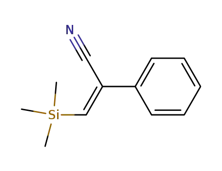 2-phenyl-3-(trimethylsilyl)-(Z)-prop-2-enenitrile