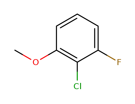 Molecular Structure of 446-60-6 (BENZENE, 2-CHLORO-1-FLUORO-3-METHOXY-)