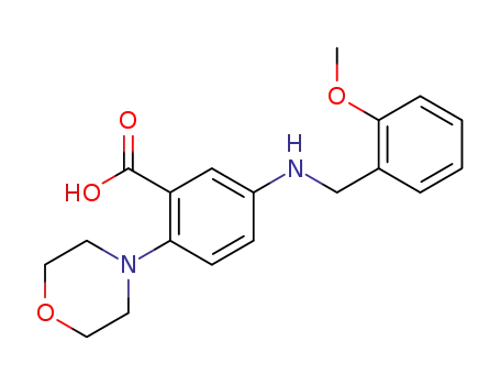 5-[(2-methoxybenzyl)amino]-2-(4-morpholinyl)benzoic acid