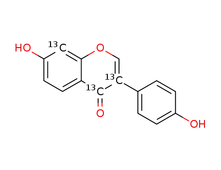 [3,4,8-13C<sub>3</sub>]daidzein