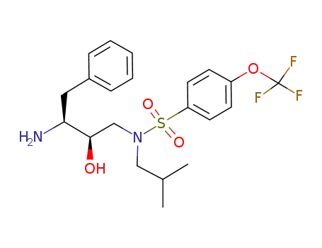N-((2R,3S)-3-amino-2-hydroxy-4-phenylbutyl)-N-isobutyl-4-(trifluoromethoxy)benzenesulfonamide