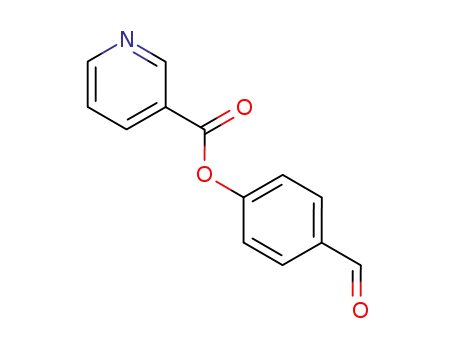 Molecular Structure of 15131-72-3 (NICOTINIC ACID 4-FORMYL-PHENYL ESTER)