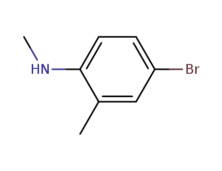 Molecular Structure of 59557-89-0 (4-bromo-N,2-dimethylaniline)