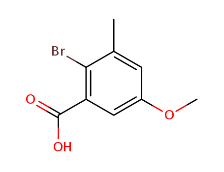Benzoic acid, 2-bromo-5-methoxy-3-methyl-