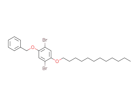 Molecular Structure of 364336-13-0 (Benzene, 1,4-dibromo-2-(dodecyloxy)-5-(phenylmethoxy)-)