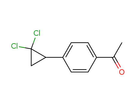 Molecular Structure of 40641-93-8 (1-[4-(2,2-DICHLOROCYCLOPROPYL)PHENYL]ETHAN-1-ONE)