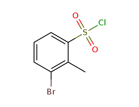 Molecular Structure of 886501-61-7 (3-BROMO-2-METHYL-BENZENESULFONYL CHLORIDE)