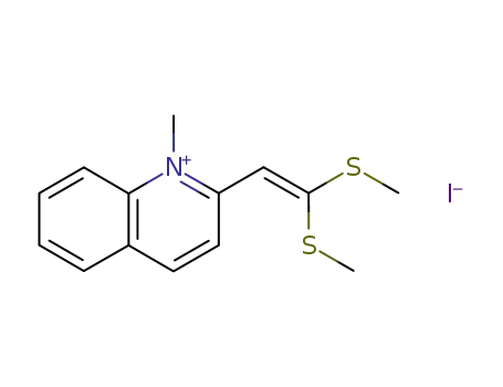 Molecular Structure of 21804-67-1 (2-bis(2-methylthio)vinyl-1-methylquinolinium)