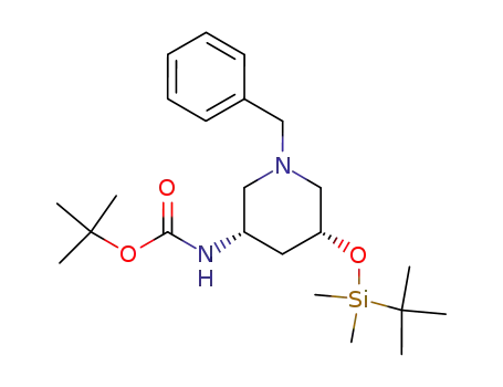 tert-butyl N-[(3S,5R)-1-benzyl-5-[tert-butyl(dimethyl)silyl]oxy-3-piperidyl]carbamate