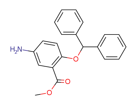 Benzoic acid, 5-amino-2-(diphenylmethoxy)-, methyl ester
