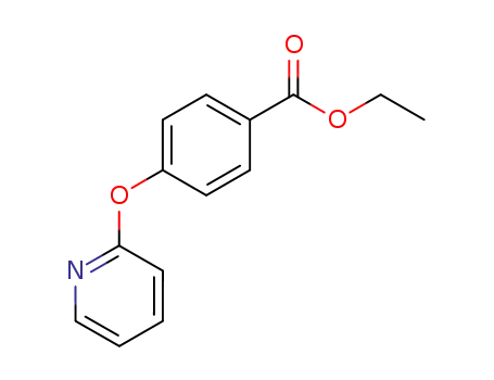 Molecular Structure of 53330-48-6 (4-(pyridin-2-yloxy)benzoic acid ethyl ester)