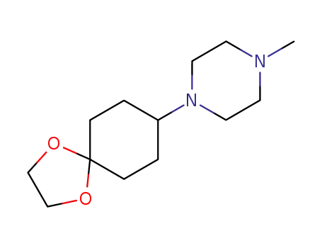 Molecular Structure of 155778-83-9 (1-methyl-4-(1,4-dioxaspiro[4.5]decan-8-yl)piperazine)