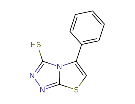 Molecular Structure of 26542-65-4 (Thiazolo[2,3-c]-1,2,4-triazole-3(2H)-thione,5-phenyl-)