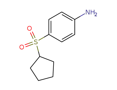 Molecular Structure of 86810-83-5 (4-(cyclopentylsulfonyl)aniline)