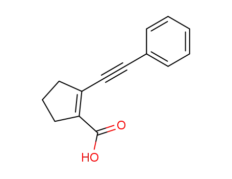 2-(phenylethynyl)-cyclopent-1-ene-1-carboxylic acid