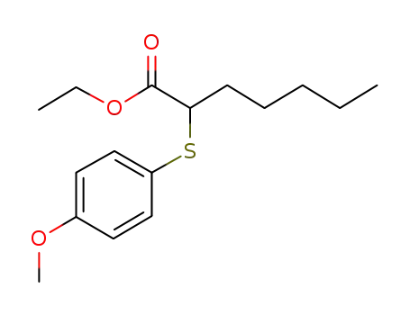 2-(4-methoxy-phenylsulfanyl)-heptanoic acid ethyl ester
