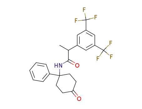 (RS)-α-methyl-N-[4-oxo-1-phenylcyclohexyl]-3,5-bis(trifluoromethyl)benzeneacetamide