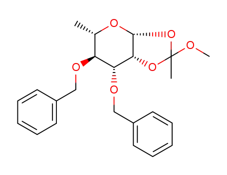 1,2-O-(1-methoxyethylidene)-3,4-di-O-benzyl-β-L-rhamnopyranose