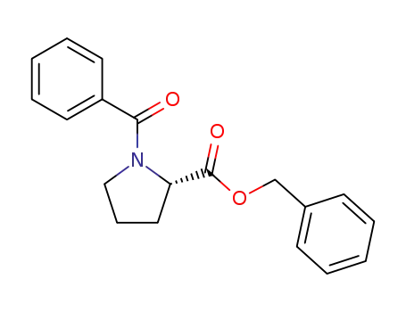 Molecular Structure of 92010-20-3 (L-Proline, 1-benzoyl-, phenylmethyl ester)