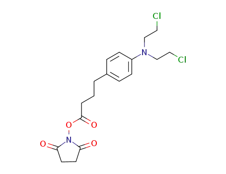 2,5-Pyrrolidinedione, 1-(4-(4-(bis(2-chloroethyl)amino)phenyl)-1-oxobutoxy)-