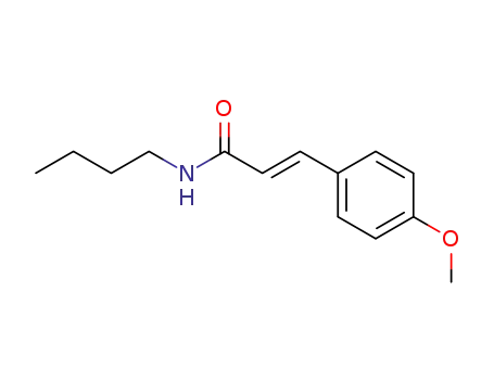 Molecular Structure of 23784-76-1 (N-Butyl-3-(4-methoxyphenyl)propenamide)