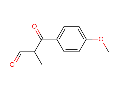 Molecular Structure of 103986-81-8 (3-(4-methoxy-phenyl)-2-methyl-3-oxo-propionaldehyde)