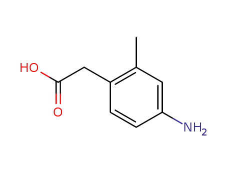 Molecular Structure of 34841-55-9 (2-(4-amino-2-methylphenyl)acetic acid)