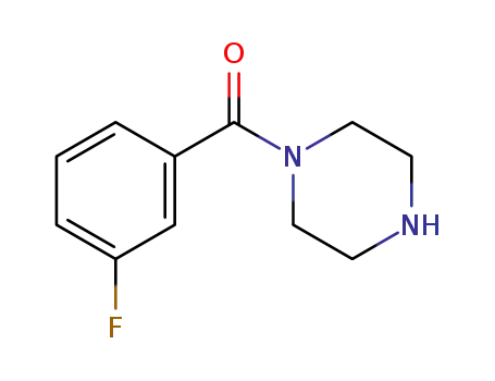 Molecular Structure of 179334-10-2 ((3-FLUORO-PHENYL)-PIPERAZIN-1-YL-METHANONE)