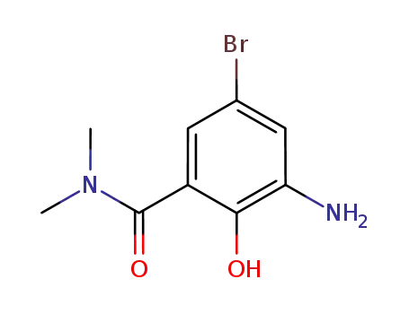 Molecular Structure of 473731-68-9 (Benzamide, 3-amino-5-bromo-2-hydroxy-N,N-dimethyl-)