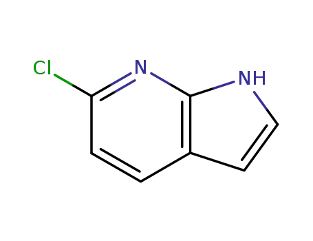 Molecular Structure of 55052-27-2 (6-CHLORO-1H-PYRROLO[2,3-B]PYRIDINE)