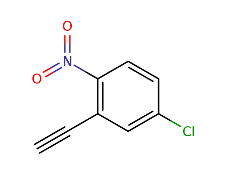 Molecular Structure of 860687-65-6 (4-CHLORO-2-ETHYNYL-1-NITRO-BENZENE)