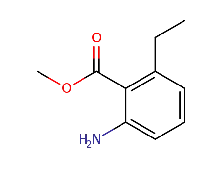 Molecular Structure of 123102-32-9 (methyl 2-amino-6-ethylbenzoate)